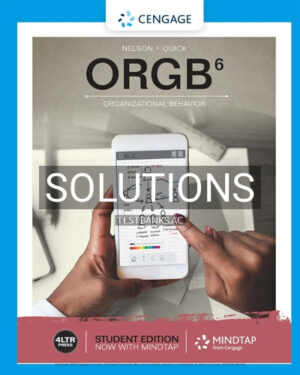 Solutions for ORGB 6th Edition by Nelson