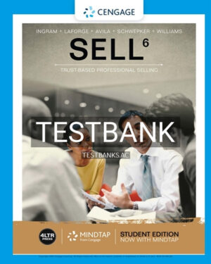 Test Bank for SELL 6th Edition by Ingram
