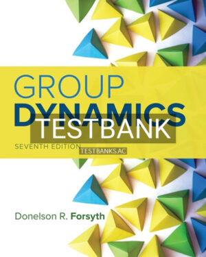 Test Bank for Group Dynamics 7th Edition by Forsyth