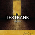 Test Bank for Substance Abuse Counseling 6th Edition by Lewis