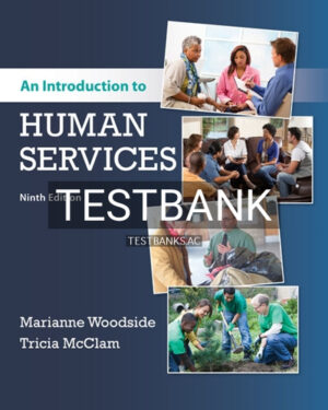 Test Bank for Introduction to Human Services 9th Edition by Woodside