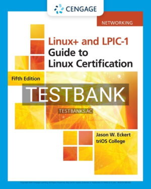 Test Bank for Linux and LPIC-1 Guide to Linux Certification 5th Edition by Eckert