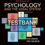 Test Bank for Wrightsmans Psychology and the Legal System 9th Edition by Greene