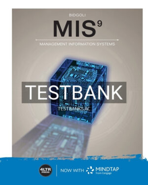 Test Bank for MIS 9th Edition by Bidgoli