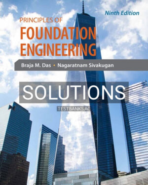 Solutions for Principles of Foundation Engineering 9th Edition by Das