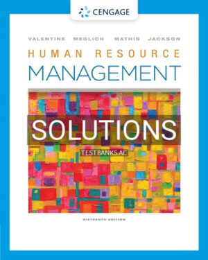 Solutions for Human Resource Management 16th Edition by Valentine