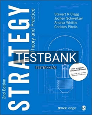 Test Bank for Strategy Theory and Practice 2nd Edition by Clegg