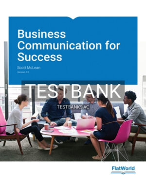 Test Bank for Business Communication for Success Vesrion 2 0 2nd Edition by McLean