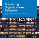 Test Bank for Mastering Organizational Behavior Version 14 0 14th Edition by Cooper
