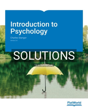 Solutions for Introduction to Psychology Version 3 0 3rd Edition by Stangor