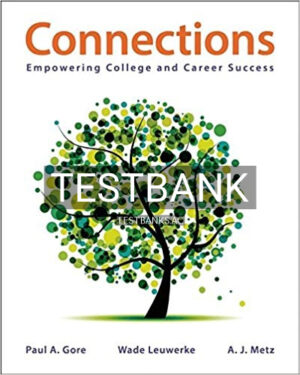 Test Bank for Connections Empowering College and Career Success 1st Edition by Gore