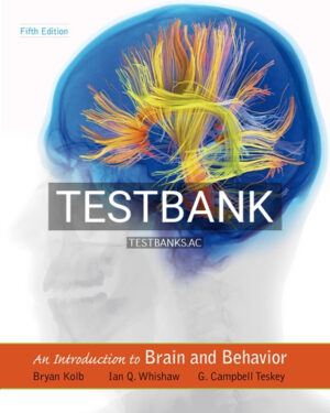 Test Bank for Introduction to Brain and Behavior 5th Edition by Kolb