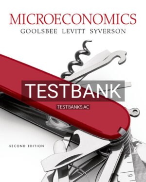 Test Bank for Microeconomics 2nd Edition by Goolsbee