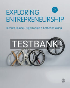 Test Bank for Exploring Entrepreneurship 2nd Edition by Blundel