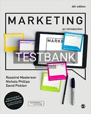 Test Bank for Marketing An Introduction 4th Edition by Masterson