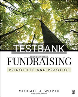 Test Bank for Fundraising Principles and Practice 1st Edition by Worth