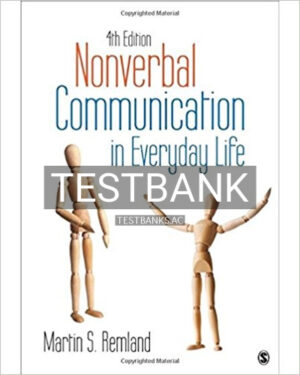 Test Bank for Nonverbal Communication in Everyday Life 4th Edition by Remland