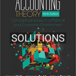Solutions for Accounting Theory Conceptual Issues in a Political and Economic Environment 9th Edition by Wolk