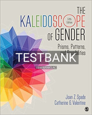 Test Bank for Kaleidoscope of Gender Prisms Patterns and Possibilities 5th Edition by Spade