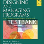 Test Bank for Designing and Managing Programs An Effectiveness Based Approach 5th Edition by Kettner