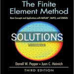 Solutions for Finite Element Method Basic Concepts and Applications with MATLAB MAPLE and COMSOL 3rd Edition by Pepper