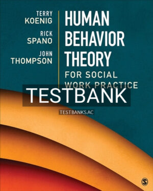 Test Bank for Human Behavior Theory for Social Work Practice 1st Edition by Koenig