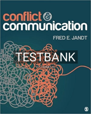 Test Bank for Conflict and Communication 1st Edition by Jandt