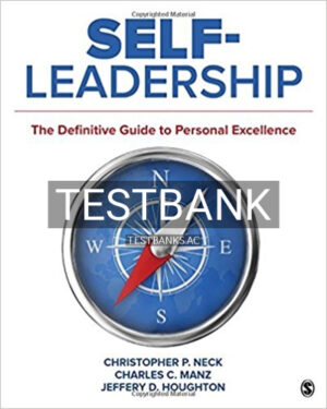 Test Bank for Self Leadership The Definitive Guide to Personal Excellence 1st Edition by Neck