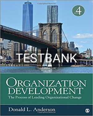 Test Bank for Organization Development The Process of Leading Organizational Change 4th Edition by Anderson