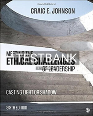 Test Bank for Meeting the Ethical Challenges of Leadership Casting Light or Shadow 6th Edition by Johnson