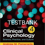 Test Bank for Clinical Psychology Science Practice and Culture 4th Edition by Pomerantz