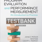 Test Bank for Program Evaluation and Performance Measurement An Introduction to Practice 3rd Edition by McDavid