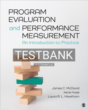 Test Bank for Program Evaluation and Performance Measurement An Introduction to Practice 3rd Edition by McDavid