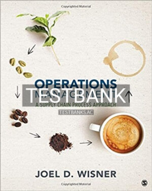 Test Bank for Operations Management A Supply Chain Process Approach 1st Edition by Wisner
