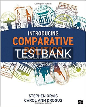 Test Bank for Introducing Comparative Politics Concepts and Cases in Context 4th Edition by Orvis