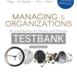 Test Bank for Managing and Organizations An Introduction to Theory and Practice 5th Edition by Clegg
