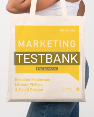 Test Bank for Marketing 5th Edition by Masterson