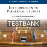 Test Bank for Introduction to Paralegal Studies 7th Edition by Currier