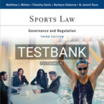 Test Bank for Sports Law 3rd Edition by Mitten
