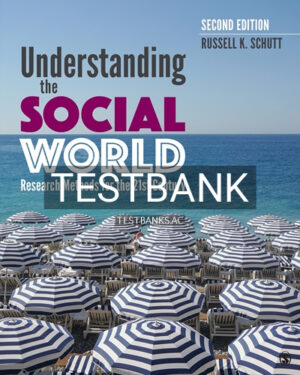 Test Bank for Understanding the Social World Research Methods for the 21st Century 2nd Edition by Schutt