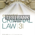 Test Bank for Essential Criminal Law 3rd Edition by Lippman