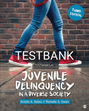 Test Bank for Juvenile Delinquency in a Diverse Society 3rd Edition by Bates