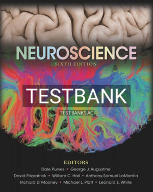 Test Bank for Neuroscience 6th Edition by Purves