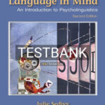 Test Bank for Language in Mind An Introduction to Psycholinguistics 2nd Edition by Sedivy