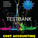 Test Bank for Cost Accounting Foundations & Evolutions 10th Edition by Kinney