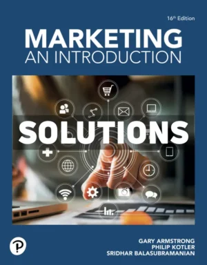 Marketing - An Introduction 16th Edition Armstrong Solutions Manual