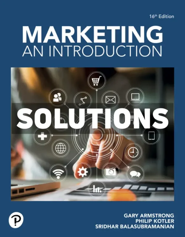 Marketing - An Introduction 16th Edition Armstrong Solutions Manual