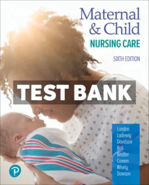 Maternal and Child Nursing Care 6th Edition London Test Bank