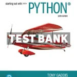 Starting Out With Python 6th Edition Gaddis Test Bank