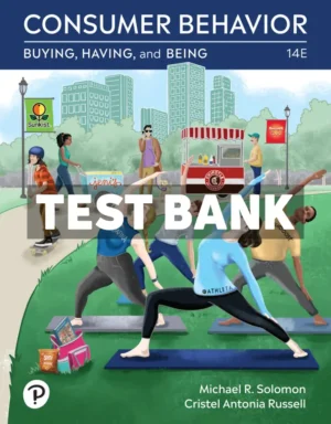 Consumer Behavior - Buying Having Being 14th Edition Solomon Test Bank